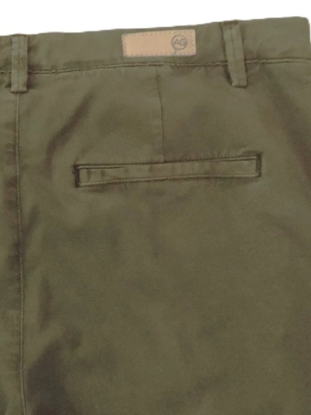 New AG CADEN WIDE LEG Tailored Fit Pants High Rise Chino Trouser Sulfur Green 32 - Picture 10 of 11